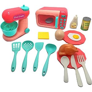 Brincando de casinha doce cozinha microon/batedeira - cardoso toys (unidade)