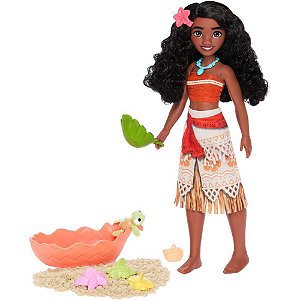 Boneca disney princesa moana com pet - mattel (unidade)