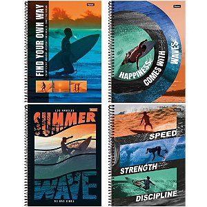 Caderno 15x1 capa dura freewave 240fls. - foroni (pct.c/02)