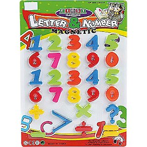 Brinquedo educativo numeros magneticos m 27pecas - samba toys (unidade)