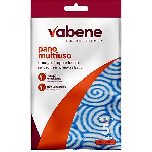Pano multiuso 28x50cm azul - vabene (pct.c/05)