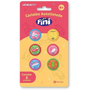 Carimbo pedagogico fini 6 modelos sortidos - leonora (bl.c/06)