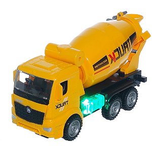 Caminhao betoneira c/luz e som 23cm - pp import (unidade)