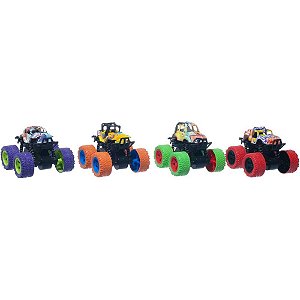 Carrinho m truck 4x4 4 cores 9cm - pp import (dp.c/08)