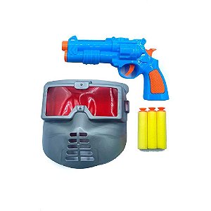 Lancador dardo c/ mascara blower 5pcs - wellmix (blister)