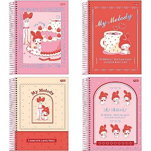 Caderno 01x1 capa dura my melody 80fls. i.a - jandaia (pct.c/04)