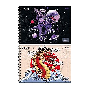 Caderno desenho univ capa dura flow 80fls. - jandaia (pct.c/04)