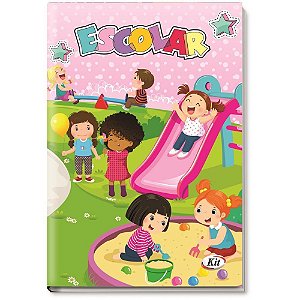 Agenda permanente estudante feminino 120x170 64 - kit (unidade)