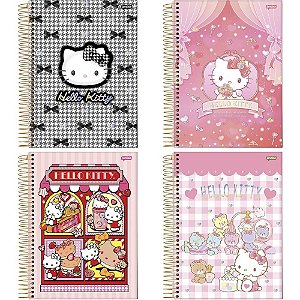 Caderno 01x1 capa dura hello kitty 80fls. i.a - jandaia (pct.c/04)