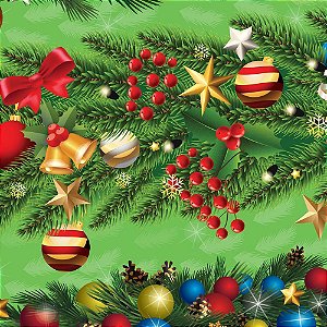 Papel presente bobina couche 60cm. mod.260 arvore de natal - gessele (bo-100mts)
