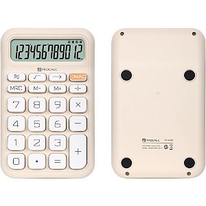 Calculadora de mesa 12 dig. bege solar/bater.pc130 - procalc (unidade)