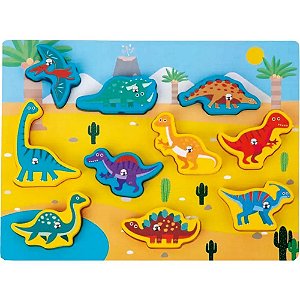 Brinquedo educativo encaixe 3x1 pescaria dinos - toy mix (unidade)