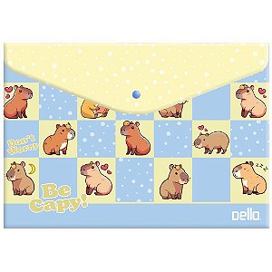 Pasta envelope a4 be capy com botao azul - dello (pct.c/10)