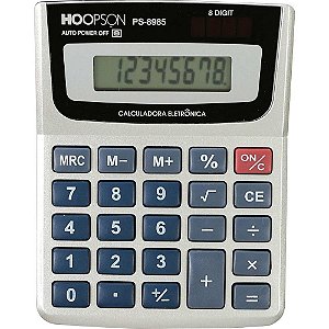 Calculadora de mesa 8digitos bateria prata - mercoriental (unidade)