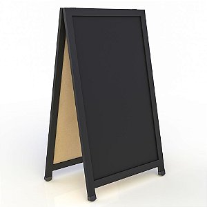 Quadro propaganda quadro negro 2 faces 100x60cm - stalo (unidade)