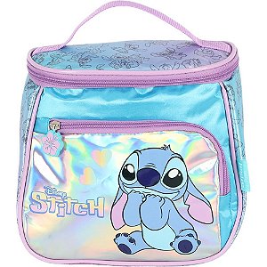 Lancheira termica stitch mao/costas azul c/ bols - luxcel (unidade)
