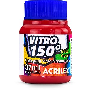 Tinta vitral vitro 150 37ml vermelho escarl - acrilex (cx.c/06)