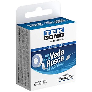 Fita veda rosca 18mmx10m. - tekbond (unidade)