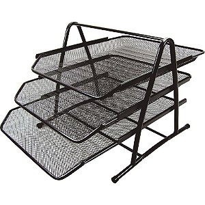 Caixa correspondencia tripla aramado preto - kit (unidade)