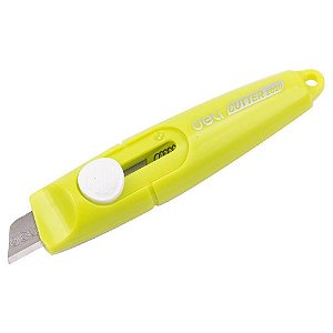 Estilete estreito 9mm mini caneta lamina sk5 sor - deli (blister)