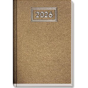 Agenda 2026 scrath cd 145x210 168fls ouro - kit (unidade)