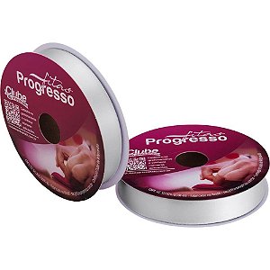 Fita de cetim 22mm 50m. cinza claro 2028 - fitas progresso (rolo)