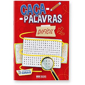 Livro de atividades caca palavras nivel dificil - bicho esperto (pct.c/10)