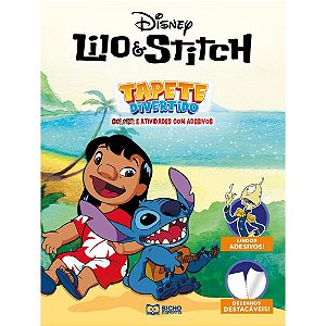 Livro infantil colorir lilo e stitch tapete divertido - bicho esperto (pct.c/03)