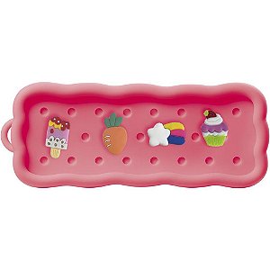 Estojo silicone tris picky c/pins colecionavei - summit (unidade)