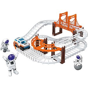 Pista pista espacial 32cm a pilha - samba toys (unidade)