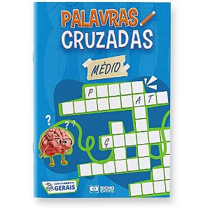 Livro de atividades cruzadinhas nivel medio - bicho esperto (pct.c/10)
