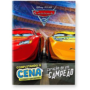 Livro com adesivos completando a cena carros - bicho esperto (unidade)