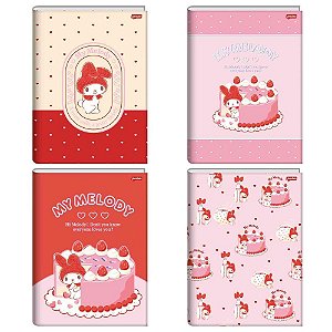 Caderno brochurao capa dura my melody 80fls. i.a - jandaia (pct.c/05)