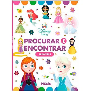 Livro infantil ilustrado procurar e encontrar princesas - magic kids (unidade)