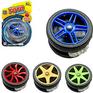Brinquedo diverso ioio roda sortida 5,5cm - art brink (unidade)
