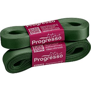 Fita de cetim 15mm 10m. verde oliva 2059 - fitas progresso (unidade)