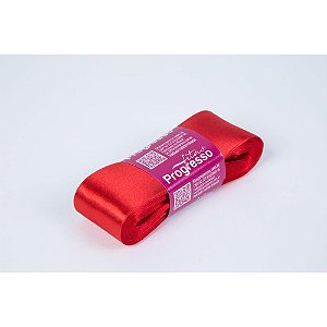 Fita de cetim 38mm 10m. vermelho tomate 1354 - fitas progresso (unidade)
