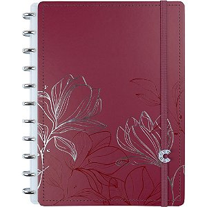 Caderno inteligente grande bruna tavares cherry 80fls - caderno inteligente (unidade)