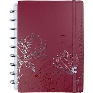 Caderno inteligente medio bruna tavares cherry 80fls - caderno inteligente (unidade)
