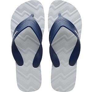 Chinelo havaianas masculino track waves 43/4 cinza gelo - havaianas (par)