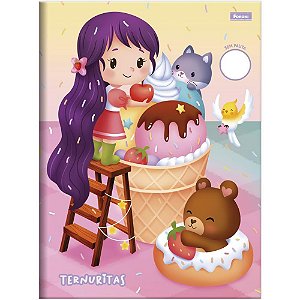 Caderno brochurao sem pauta ternuritas 60f - foroni (pct.c/05)