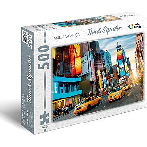 Quebra-cabeca cartonado times square 500 pecas - pais e filhos (unidade)