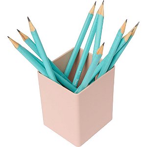 Acessorio para mesa organizador office rosa antigo - polibras (unidade)