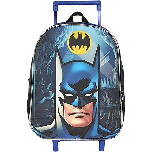 Mochila infantil com rodinha batman preto - luxcel (unidade)