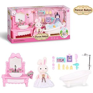 Casinha de boneca forest babys banho magico - pp import (unidade)