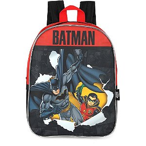 Mochila infantil batman vermelho - luxcel (unidade)