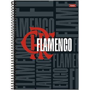 Caderno 01x1 capa dura flamengo 80fls - foroni (pct.c/05)