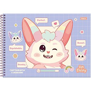 Caderno desenho univ capa dura funfinily 80fls - foroni (pct.c/05)