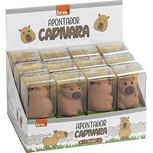 Apontador sem deposito capivara plastico (sortido) - brw (dp.c/12)