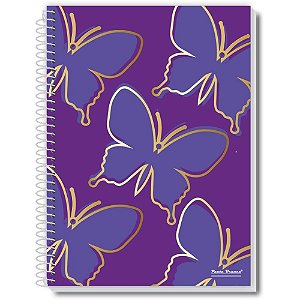 Caderno 20x1 capa dura fly 320fls. - pauta branca (pct.c/02)